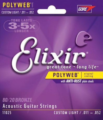 Elixir 11025 струны для акустической гитары