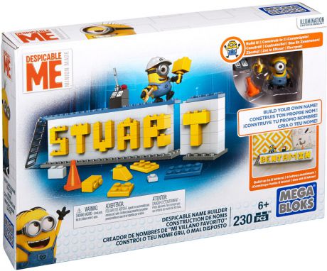 Mega Bloks Minions Конструктор Табличка для имени