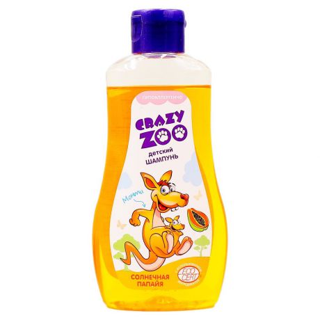 Шампунь для волос Crazy Zoo солнечная папайя 280 мл
