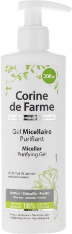Гель мицеллярный Corine de Farme, с экстрактом жасмина, 200 мл