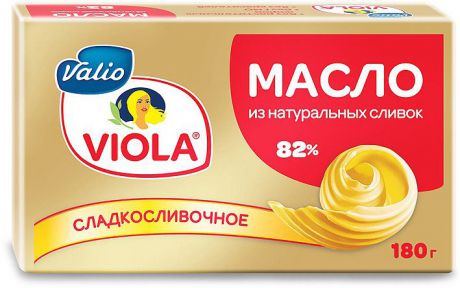 Сливочное масло Valio Viola, сладкосливочное, 82%, 180 г