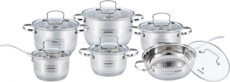 Набор посуды для приготовления Vissner Gloria, VS-50621, 12 предметов
