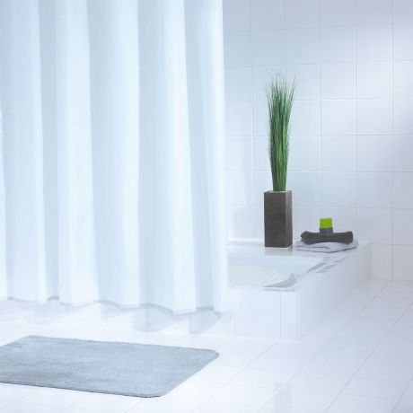 Штора для ванной комнаты Ridder "Standard", цвет: белый, 180 х 200 см