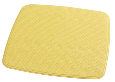 Коврик для ванной Ridder "Capri", противоскользящий, на присосках, цвет: желтый, 54 х 54 см