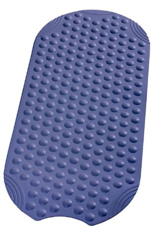 Коврик для ванной Ridder "Tecno", противоскользящий, на присосках, цвет: синий, 38 х 89 см