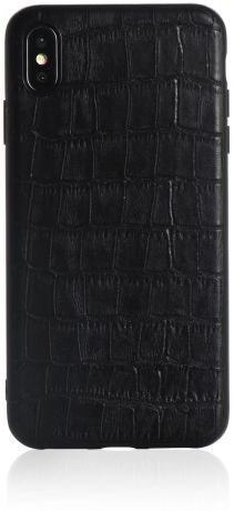Чехол для сотового телефона Gurdini накладка Premium Cayman Leather Case black GPСLCBK-XSM01 для Apple iPhone XS Max 6.5", черный