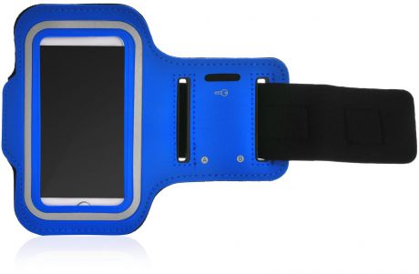Чехол для сотового телефона iNeez кармашек спортивный на руку blue для Apple iPhone 5/5S, синий