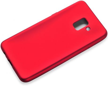 Чехол для сотового телефона Gurdini Soft touch силикон red для Samsung Galaxy A8 Plus 2018, красный