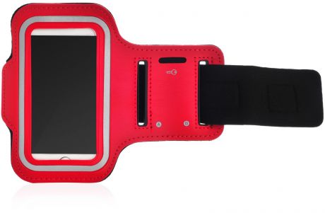 Чехол для сотового телефона iNeez кармашек спортивный на руку red для Apple iPhone 5/5S, красный