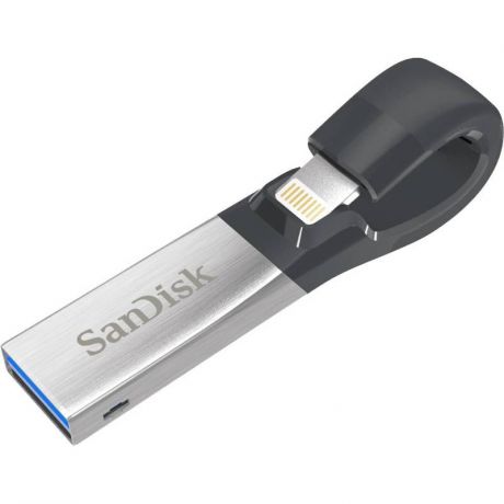 Флеш Диск Sandisk 16Gb iXpand SDIX30C-016G-GN6NN USB3.0 серебристый