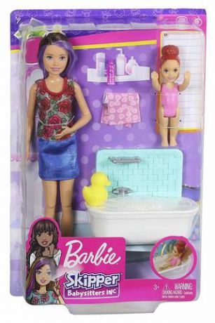 Игровой набор Mattel Barbie с набором мебели Ванная