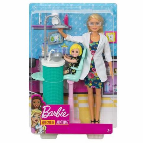 Игровой набор Mattel Набор игровой Barbie Кем быть Дантист