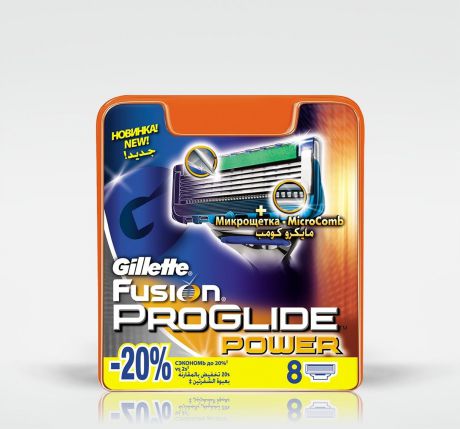 Сменные кассеты для бритв Gillette сменные кассеты Fusion ProGlide Power 8