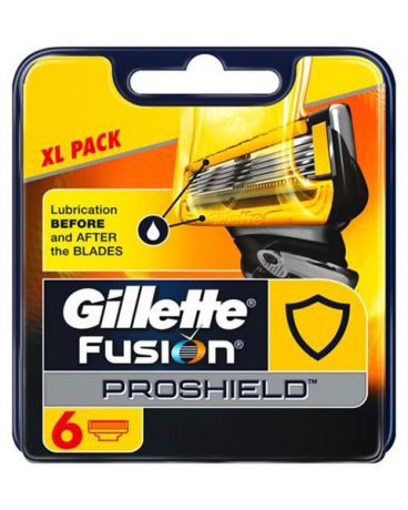 Сменные кассеты для бритв Gillette Сменные кассеты FUSION ProShield 6шт