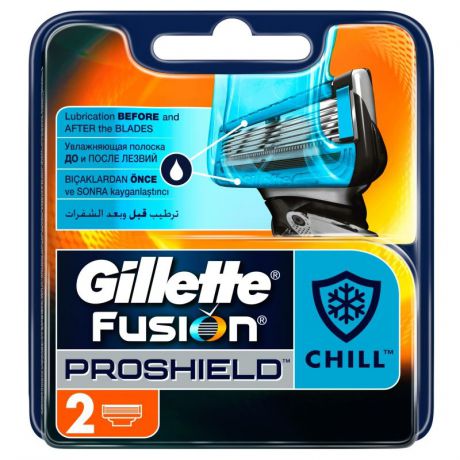 Сменные кассеты для бритв Gillette Сменные лезвия Fusion ProShield Chill (4шт)