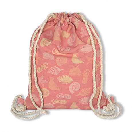 Рюкзак Штучки, к которым тянутся ручки пляжный "Морской берег", 19пр08ив, розовый