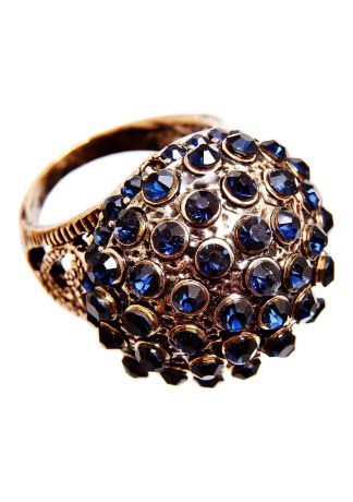 Кольцо женское Kameo-bis, R712088, золотой, синий