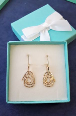 Серьги бижутерные Jewelry Gala Design 2019001, Ювелирный сплав, 3 см, золотой