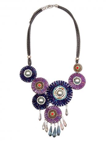 Колье/ожерелье бижутерное Kameo-bis KOL812003, NC812003, фиолетовый