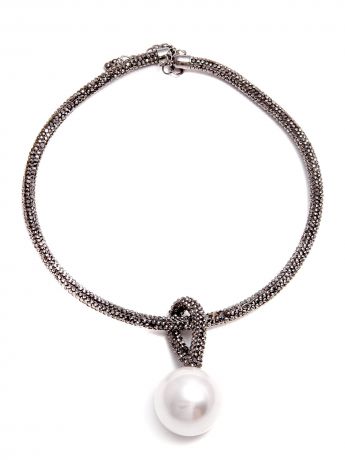 Колье/ожерелье бижутерное Aiyony Macie KOL901015, NC901015, серый, белый