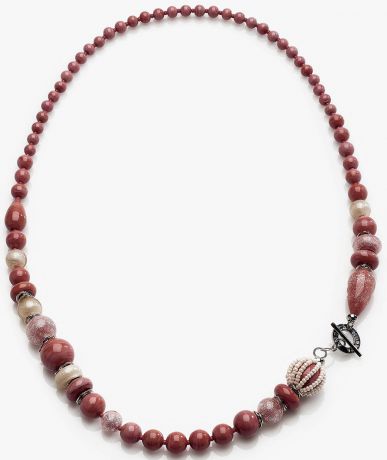 Колье/ожерелье бижутерное Antica Murrina Кораллина L, Муранское стекло, 68 см, COA06A25, оранжевый