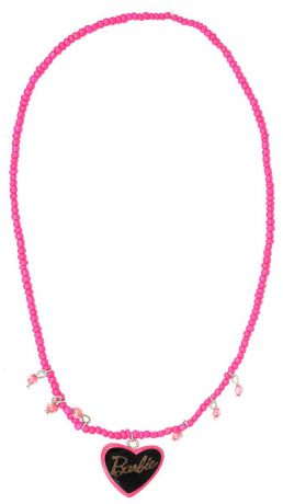 Колье для девочки Barbie, цвет: серебристый, розовый. 09020965