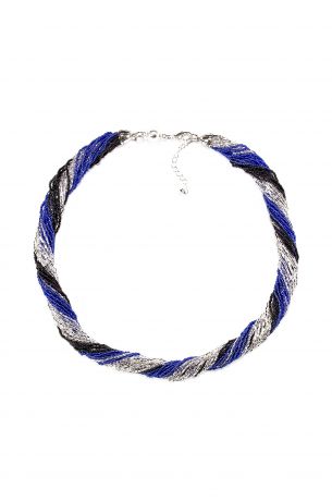 Колье/ожерелье бижутерное Bottega Murano 02010324 22, Бисер, 56+5 см см, синий