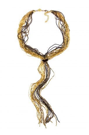 Колье/ожерелье бижутерное Bottega Murano 02010418 11, Муранское стекло, черный
