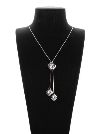 Колье/ожерелье бижутерное Selena 10122071, Фианит, серебристый