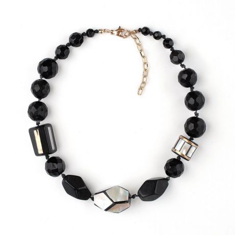 Колье/ожерелье бижутерное Selena 10104591, Искусственная смола, черный