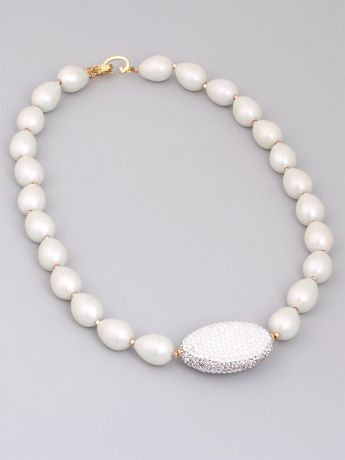 Колье/ожерелье бижутерное Selena 10120561, Кристаллы Swarovski, белый