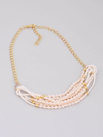 Колье/ожерелье бижутерное Selena 10120601, Кристаллы Swarovski, золотой, розовый