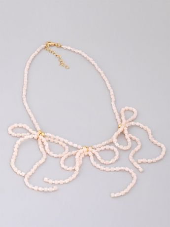 Колье/ожерелье бижутерное Selena 10120611, Кристаллы Swarovski, золотой, розовый