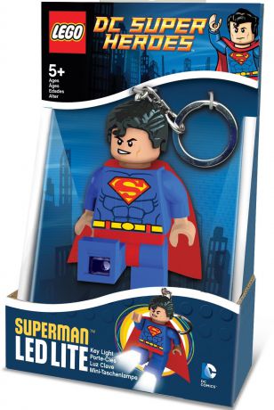 Брелок-фонарик для мальчиков LEGO Super Heroes, LGL-KE39, синий