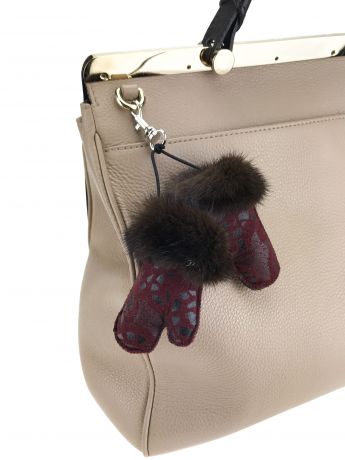Брелок для сумки Mex-Style Брелок-рукавички, бордовый