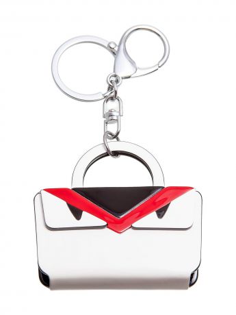 Брелок для сумки Aiyony Macie BREL901036, KR901036, белый, черный, бордовый