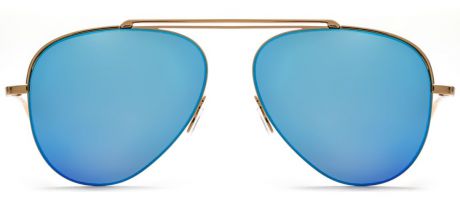 Очки солнцезащитные MONOLOOK Flat Aviators Blue Авиаторы синий женские мужские, синий
