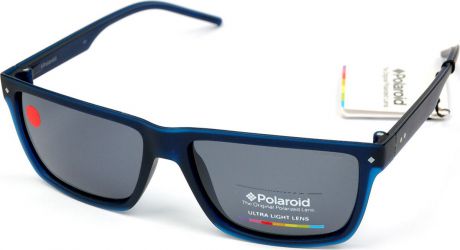 Очки солнцезащитные мужские Polaroid, PLD-233642M3Q57C3, серый, синий