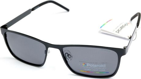 Очки солнцезащитные Polaroid, PLD-20015100357M9, серый, черный
