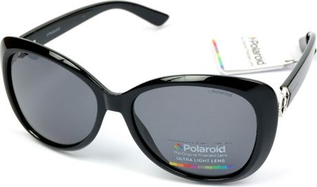 Очки солнцезащитные женские Polaroid, PLD-20016880758M9, серый, черный