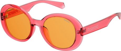 Очки солнцезащитные женские Polaroid, PLD-20134235J53HE, оранжевый, розовый