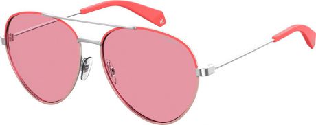 Очки солнцезащитные женские Polaroid, PLD-20134935J590F, розовый, розовый