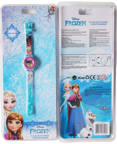 Часы наручные детские Disney Frozen, цвет: розовый, голубой. FR34953