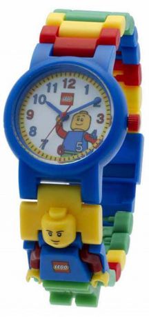 Часы наручные LEGO Classic, с минифигурой на ремешке, цвет: желтый