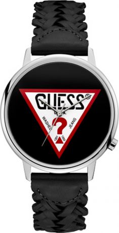 Часы Guess Originals Hollywood + Vine, черный, серебристый
