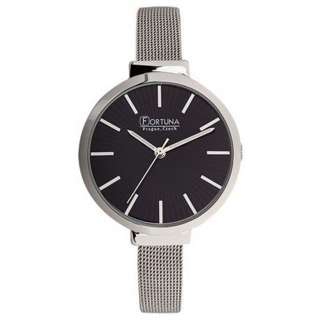 Часы Fortuna FL032-102-21, серебристый, черный