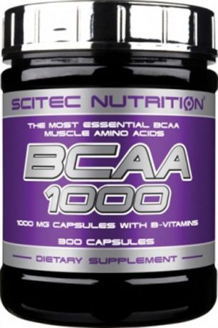 Аминокислоты BCAA Scitec Nutrition 1000, 300 капсул