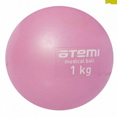 Медицинбол "Atemi", цвет: розовый, диаметр 10 см, 1 кг