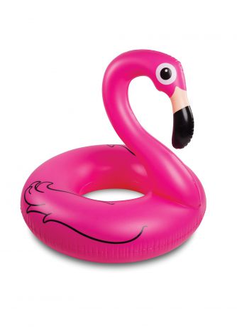 Матрас надувной для плавания MimiForme Фламинго, розовый
