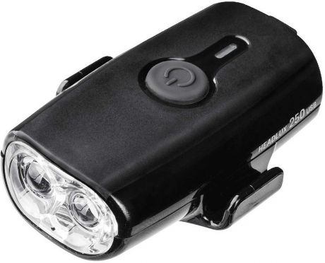 Велосипедная фара передняя Topeak Headlux 250 USB, TMS088B, черный